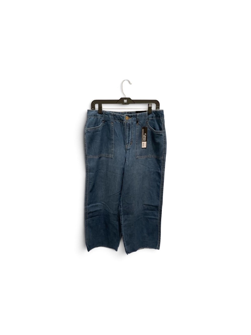 D. Jeans Mid Rise Wide Leg Cropped Jean